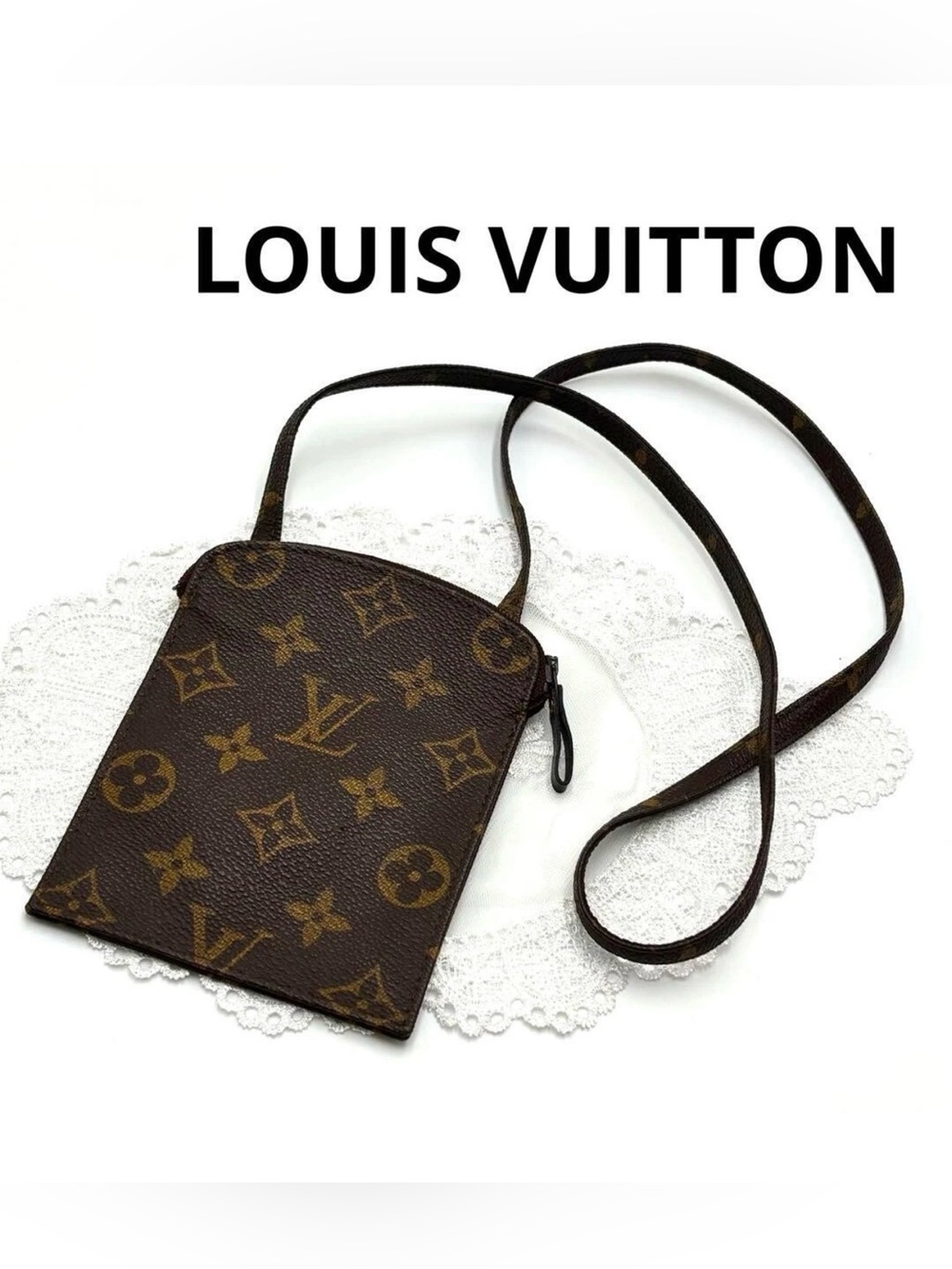 Louis Vuitton Brown Monogram Crossbody Messenger Bag